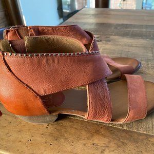 Miz Mooz Rust-Color Boho Gladiator Sandals